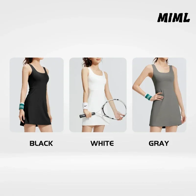 New Summer Authentic Golf Wear Women Short Dresses Clothing Running Tennis Sportswear Dress Yoga Clothes