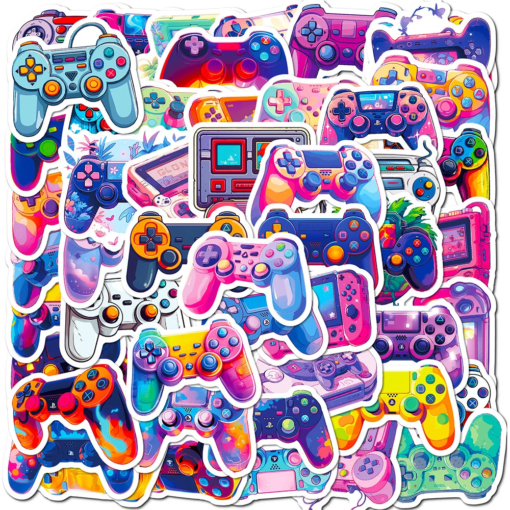 

10/30/50pcs Cartoon Joystick Gamepad Video Game Stickers Aesthetic Graffiti Decals Laptop Notebook Phone DIY Sticker Kids Toys