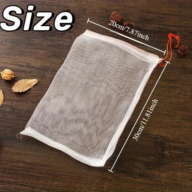 10pcs/5pcs, Meat Mesh Bag, Nylon Insect Bag,Soaking Seed Bag,dried goods gauze mesh bag for cured meat and sausage. mylar bags