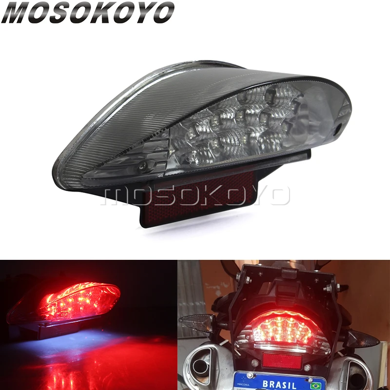 Motorcycle LED Rear Tail Light LED Brake Stop Lamp Taillight E4 E-Mark for BMW F650 F650GS F650ST F800S R1200GS Adventure R1200R motorcycle light motorcycle led lights