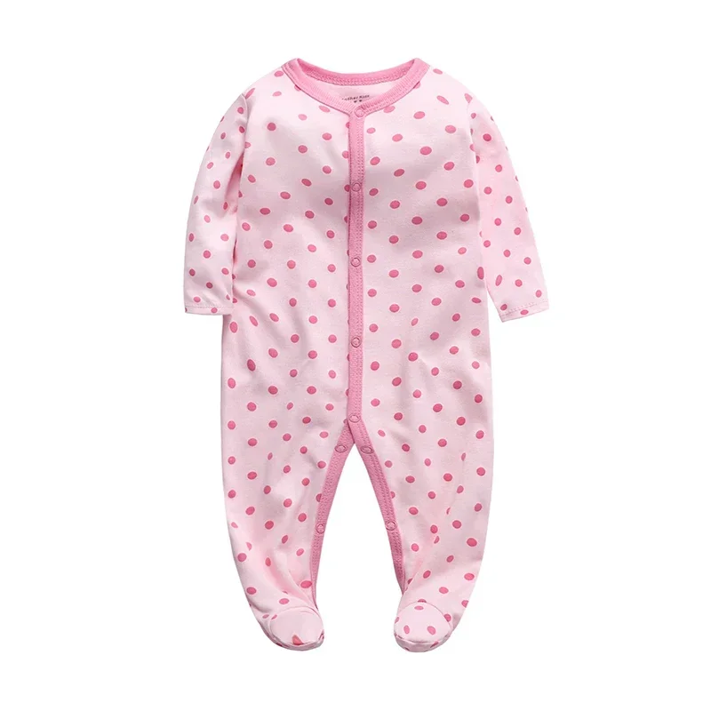 Four Seasons 0-12Months Baby Rompers Newborn Girls&Boys 100%Cotton  of Long Piece Infant Clothing Pajamas Overalls Cheap 5