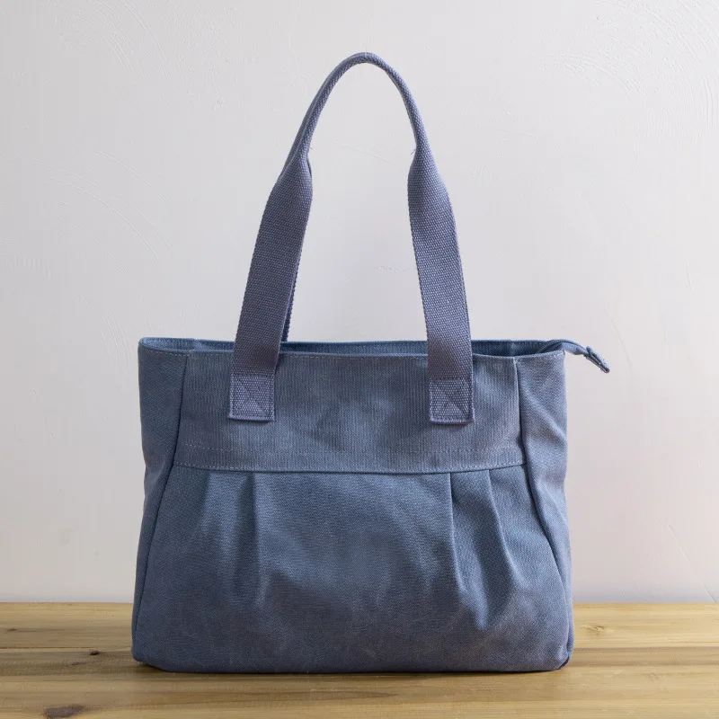 Women's Canvas Bag Casual Large Capacity Shoulder Bags for Female Simple Designer Travel Shopping Bag Ladies Handbag Women Totes