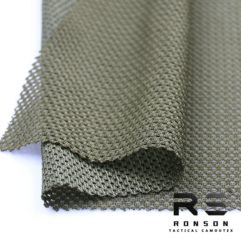 Mesh fabric 230gsm plain color fabric tactical tricot mesh for printed