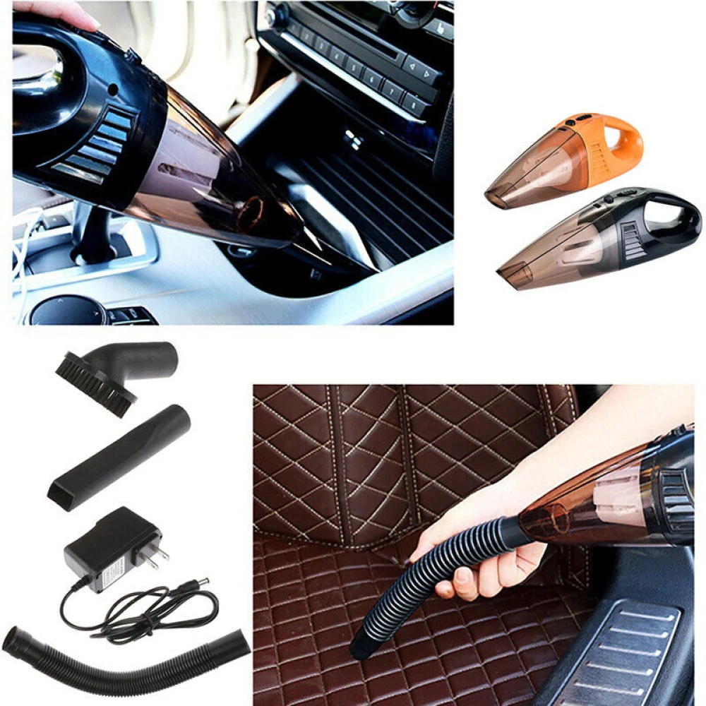 220V 75W Portable Car Wireless/ Wired Vacuum Cleaner Powerful Suction Auto Home Dual-used Handheld Vacuum Cleaner Car Cleaning
