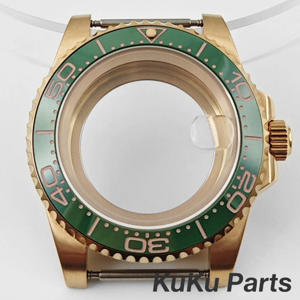 Luxury Rose Gold Men's Watch Case - 40mm, 100m Waterproof, YACHT-MASTER Design