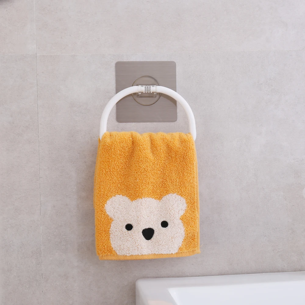 punching-free seamless towel rack bathroom towel ring