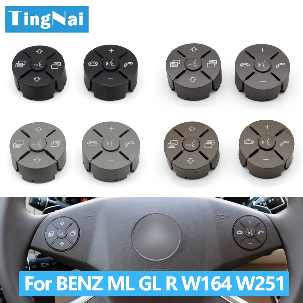 W251 W164 Car Left Right Multifunction Steering Wheel Button Kit Phone