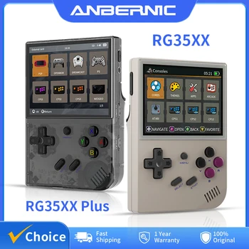 ANBERNIC RG35XX Plus/RG35XX Console di gioco portatile retrò Schermo IPS da 3,5′′ Lettore di videogiochi portatile Linux Supporto HD-MI TV Outpu 1
