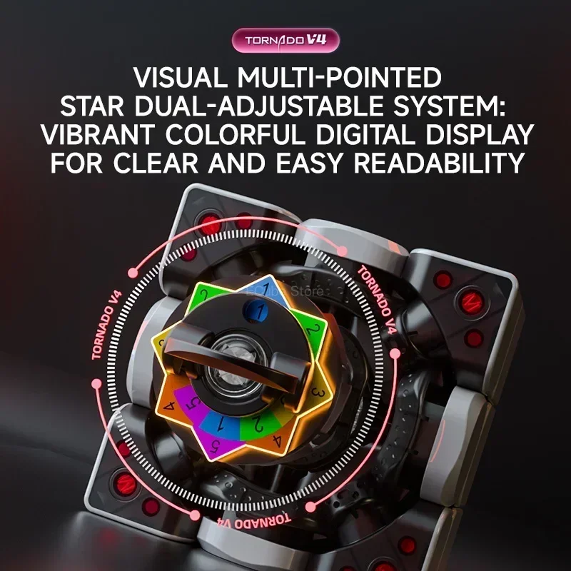 [ECube] QiYi XMD Tornado V4M 3x3 2024 Flagship Smooth Magnetic Magic Speed Cube QiYi XMD Tornado V4 Pioneer Version Puzzle Toys 6