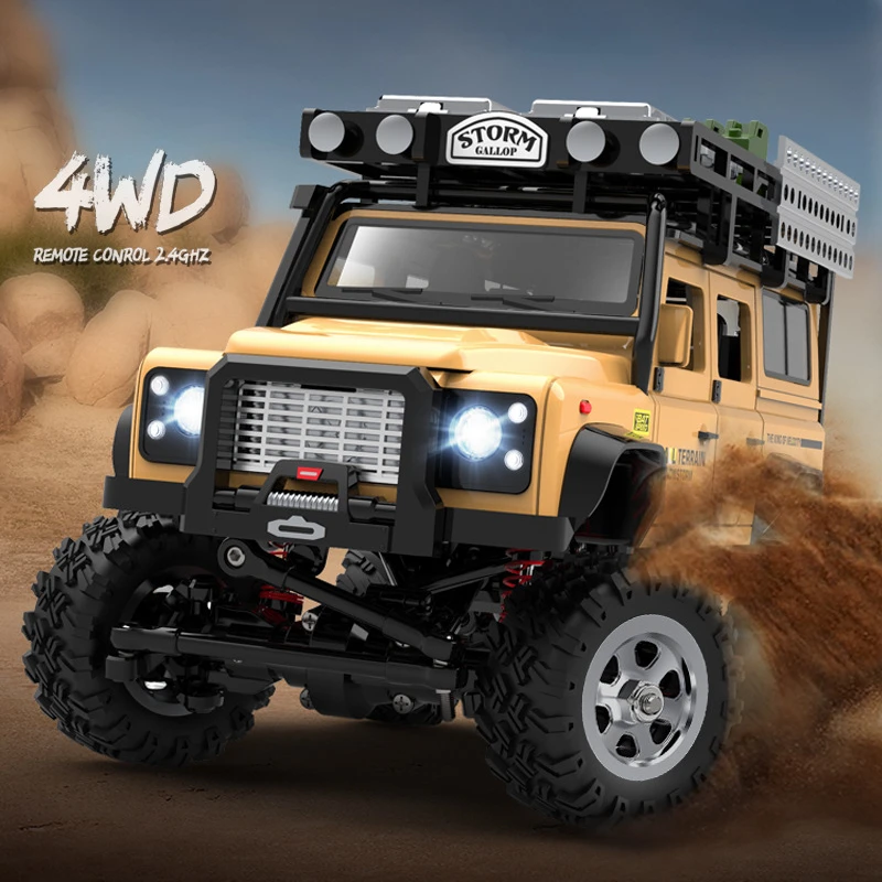 1:28 Mini RC Car SG2801 2.4G Simulation Remote Control 4WD Off-Road Climbing Truck with Front and Rear Lights Vehicle Model Toy 3