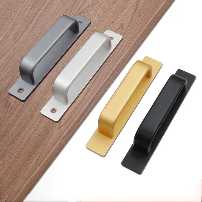Punch-free Wooden Door Window Handle Aluminum Alloy Balcony Glass Move Self-adhesive Surface Mounted Small Handle door handles