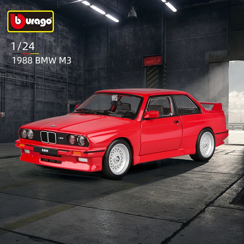 Bburago 124 Bmw M3 E30 1988 3 Series Supercar Alloy Car Static