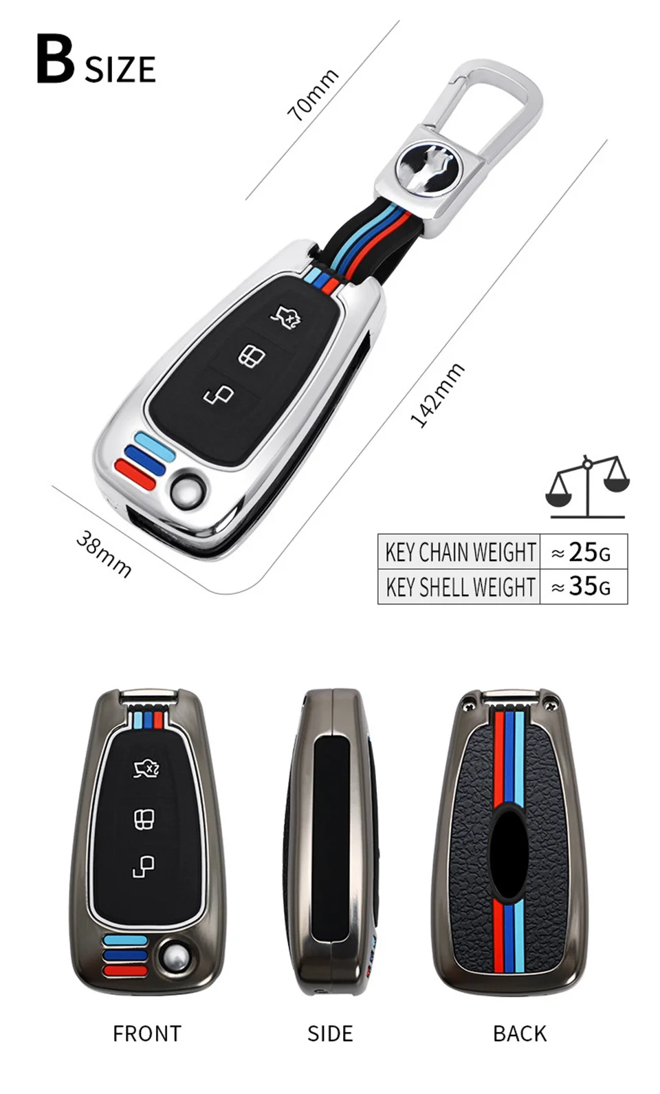 Copertura della cassa chiave dell'automobile per Toyota Chr Rav4 Auris Avensis Prius Aygo Camry Corolla Land Cruiser 200 Prado Crown 12 Copertura della cassa chiave dell'automobile per Toyota Chr Rav4 Auris Avensis Prius Aygo Camry Corolla Land Cruiser 200 Prado Crown - Scebffa30c8264833a7d8d4972348e306t