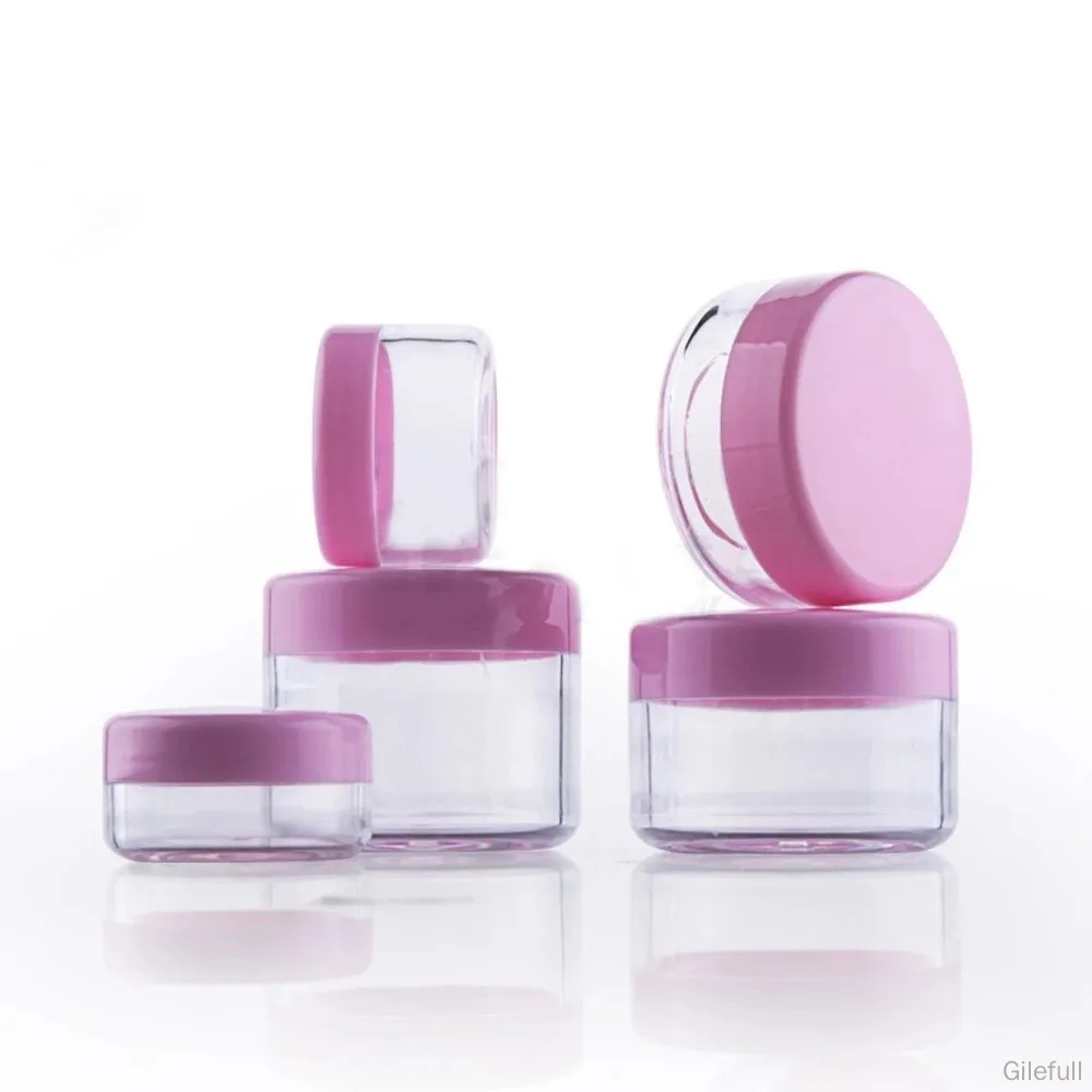 

50pcs 3g 5g 10g 15g 20g pink ordinary box PP round cover mask packaging box exquisite cream box eye shadow box cream bottle
