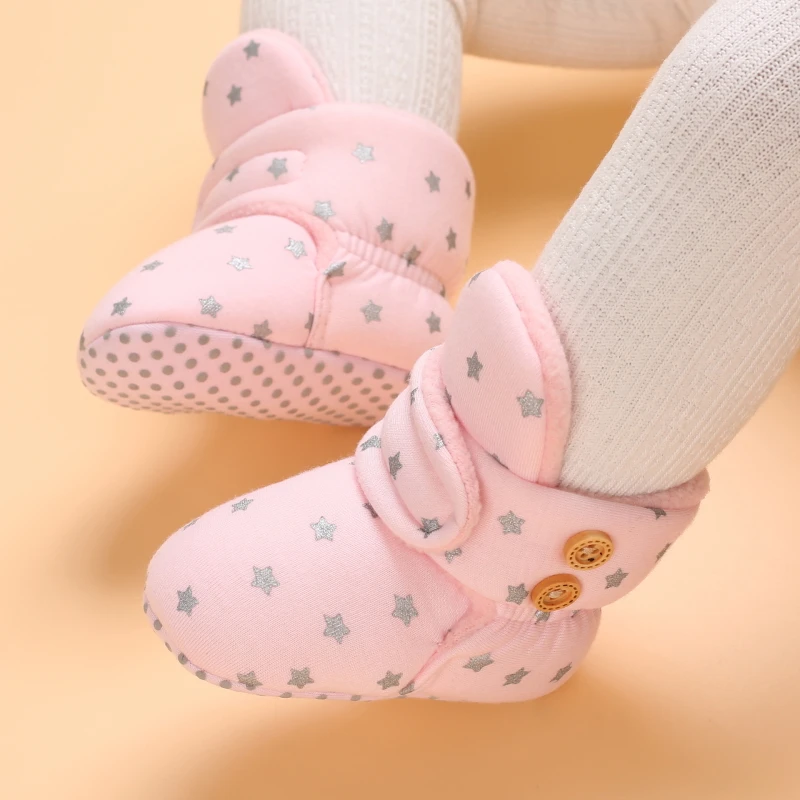 0-18M Boots For Newborn Baby Girl Snow Boots Winter Thermal Shoes Plush Ankle Boots Winter Baby Boys And Girls Thermal Shoes Scebffc58e0d94a55bf27b90ef4912905D