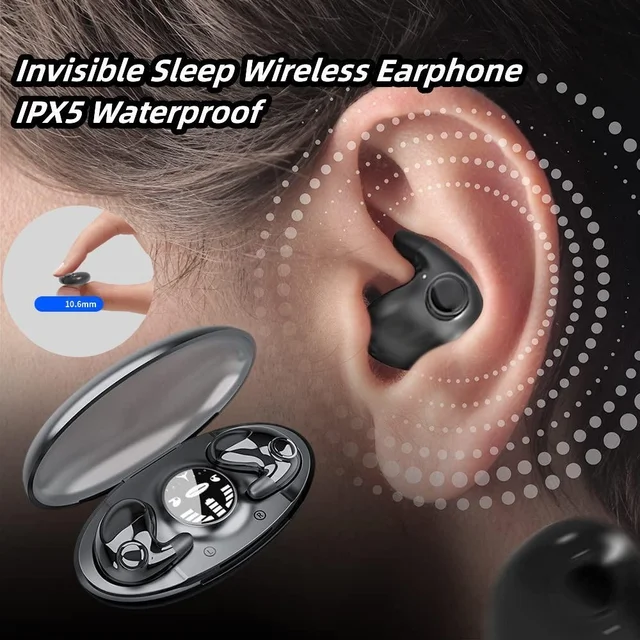 SHUKE MD538  Invisible Sleep Wireless Earphone TWS Bluetooth Hidden Earbuds  IPX6 Waterproof Noise Cancelling Sports Headphones 1