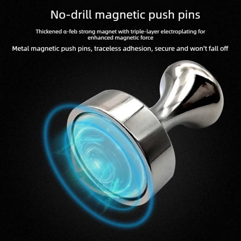 자석 핀 네오디뮴 자석 핀보드 자석 보드 콘 자석용 초강력 냉장고 자석 가정용 보관 도구