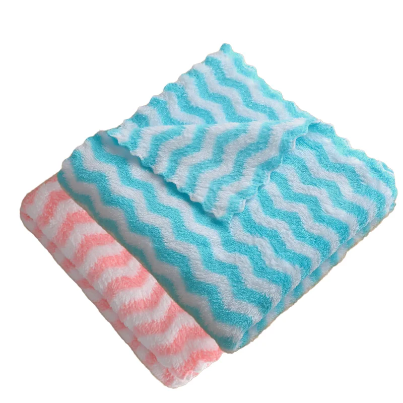 2pcs Pet Absorbent Towel Small Dog Bath Towel Powerful and Quick Drying Thickened Bath Cat Shower