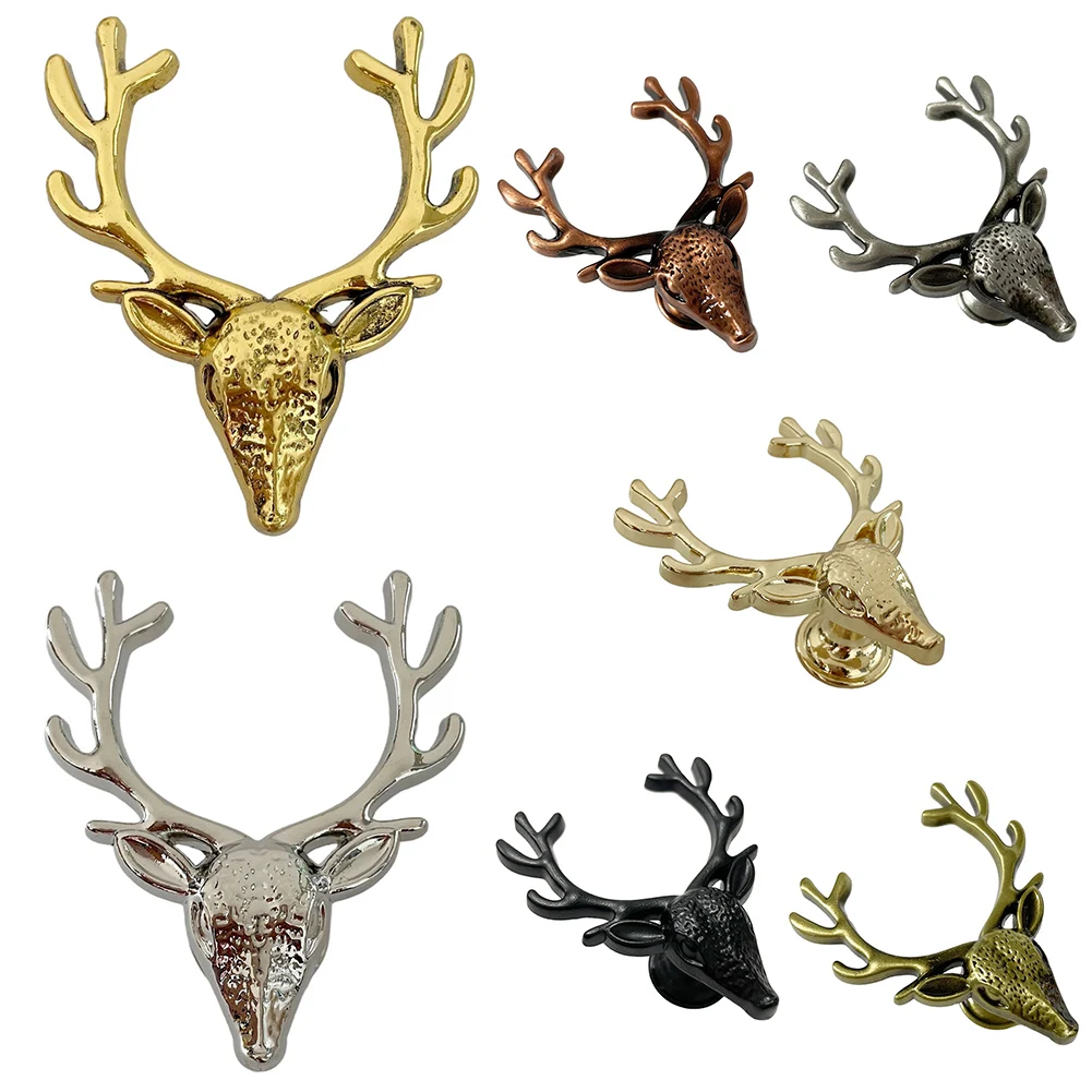 Zinc Alloy Deer Shape Wardrobe Knob Furniture Handles Door Knobs And Handles Cabinet Furniture Hardware