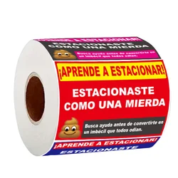 Humorous Spanish Parking Warning Stickers - 160 Pcs Set, Self - Adhesive Car Reminder Labels (MULTI)