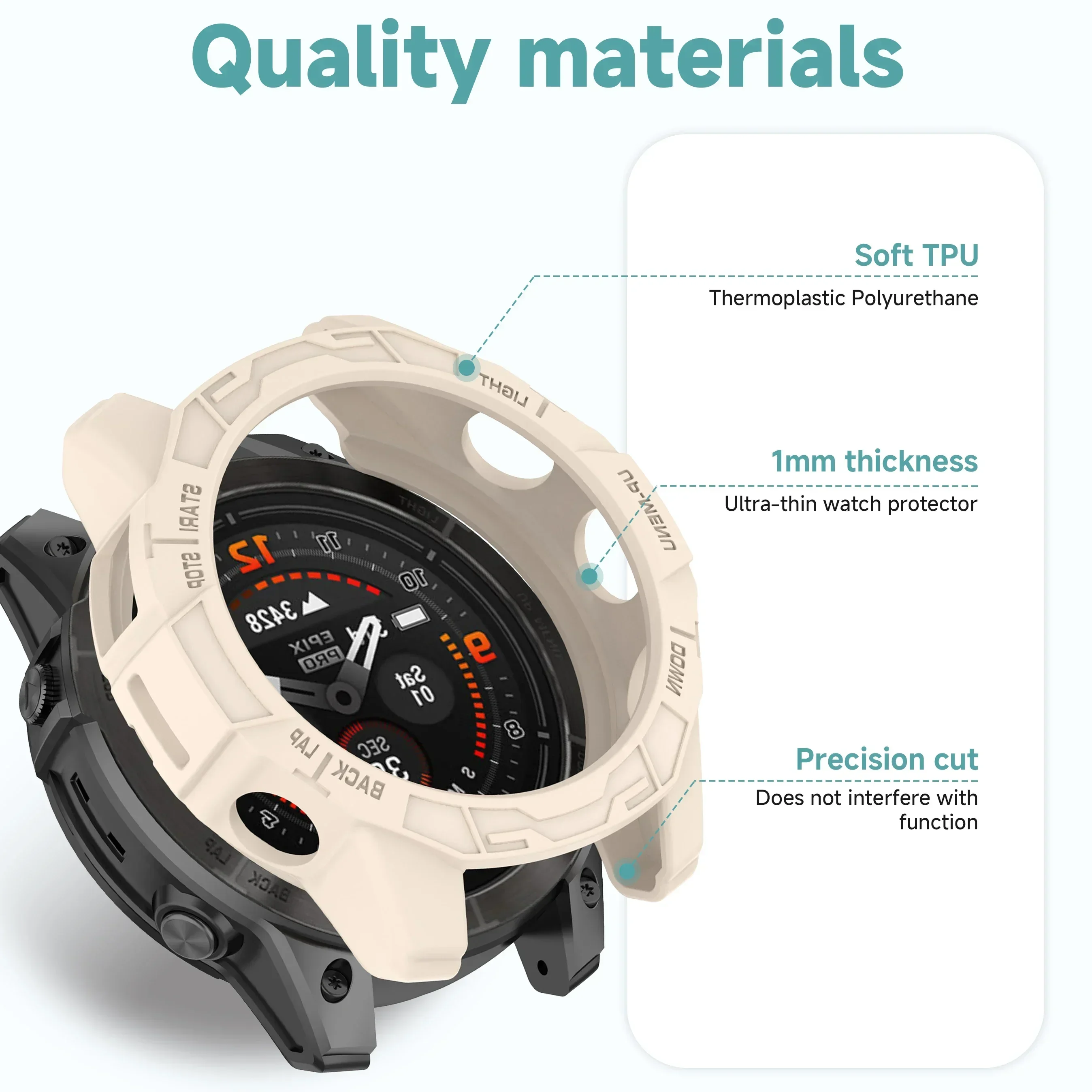 Watch Protective Case For Garmin Fenix 7 7S 7X Epix Pro 42mm 47mm 51mm
