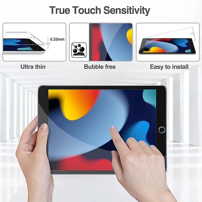 For 2020 iPad 10.2 inch 7th 8th 9th tempered glass screen protector 9H A2603 A2604 A2270 A2428 A2429 A2200 A2198 A2197 4