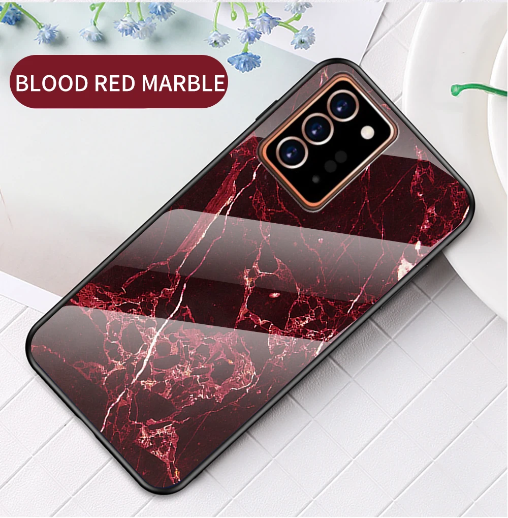 Note20 10 Lite ovitek DECLAREYAO iz trdega stekla Coque za Samsung Galaxy Note 20 Ultra 10 Plus ovitek, silikonski tanek temper_voghion.com