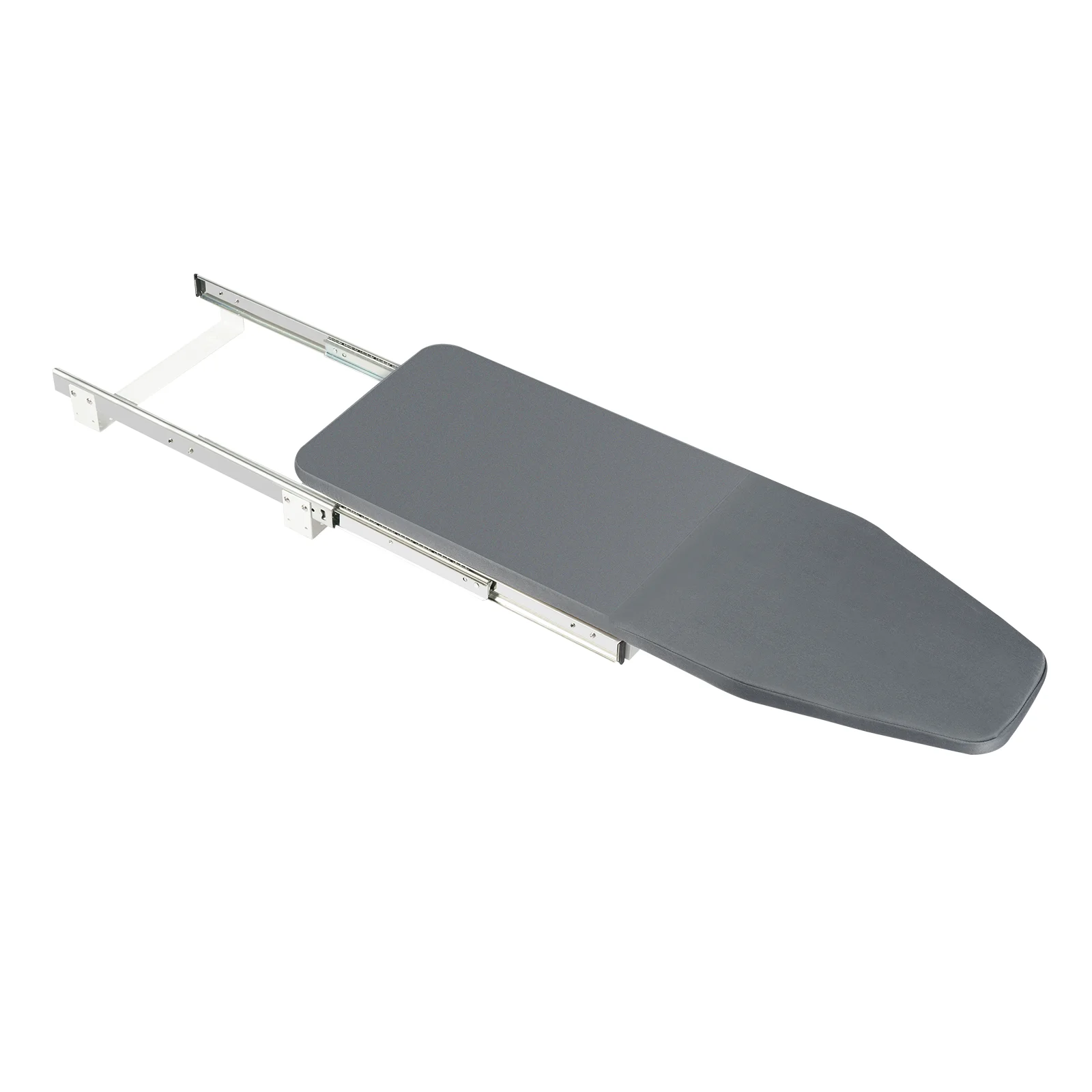 Klappbares Bügelbrett, Drehbares Ausziehbares Bügelbrett mit Metallrahmen zur Schrankmontage 80x29,5x12cm für Zuhause und Apartment – Detail 7