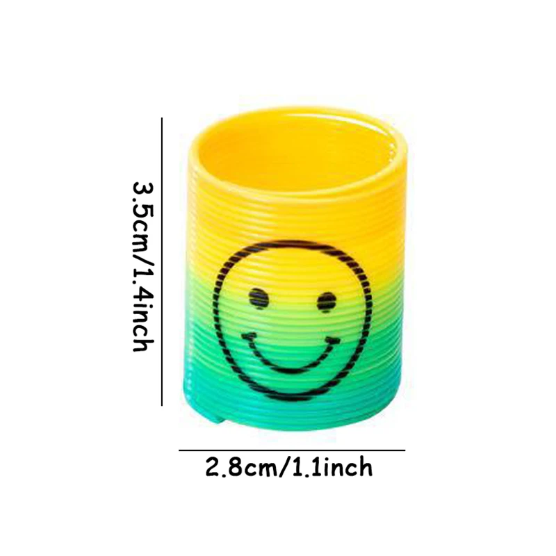 Rainbow Circle Fun Folding Prop Spring Coil Creative Magic Party Fun Tool Colorful Elastic Pen Holder