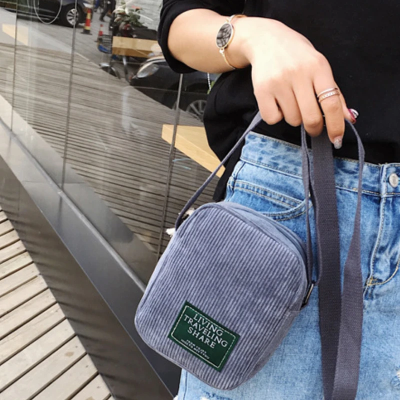 Casual Mobile Phone Coin Purse Crossbody Bag, Ladies Stylish Corduroy Shoulder Bag,Suitable for Daily Use, Work, Travel, Outdoor