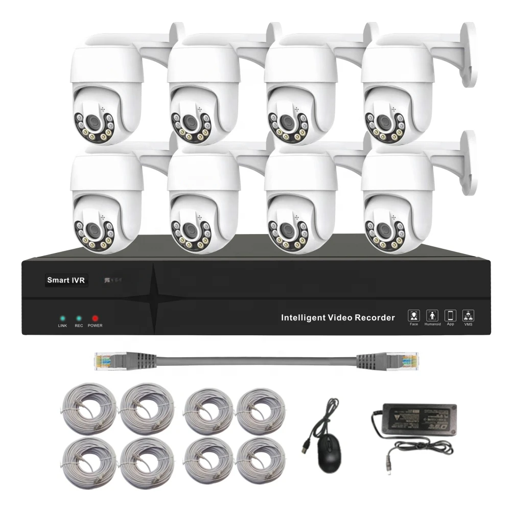 

Anxinshi OEM 4 МП живая камера POE SeeEasy 8 каналов NVR PTZ наборы