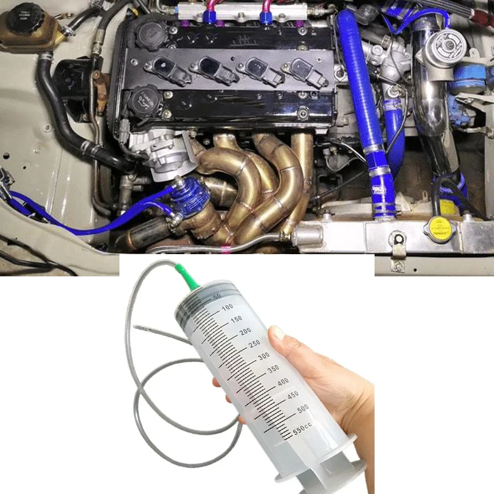 Plastics Large Capacity Syringes Reusable Needle Barrel Oil Pump with Scale Oil Suction Vacuum Syringe Pistol Pump Extractor 1PC oil syringe pump