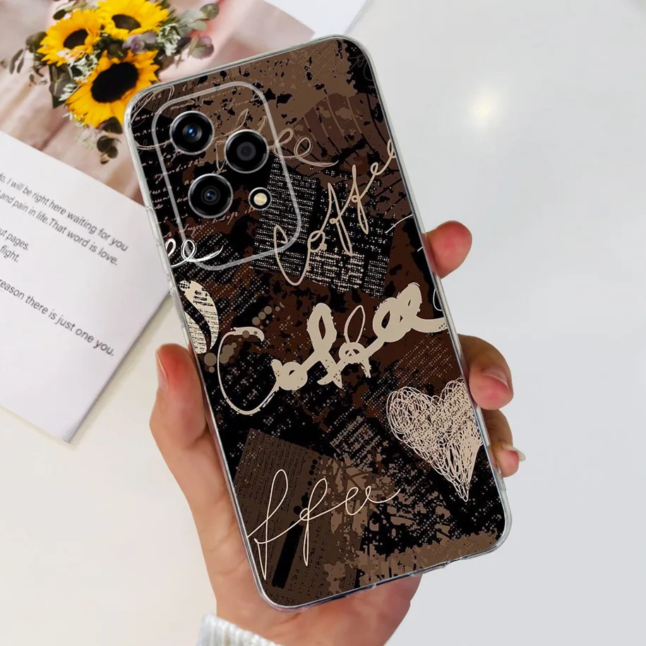 Floral Transparent Soft Silicone Phone Case - Protective Bumper