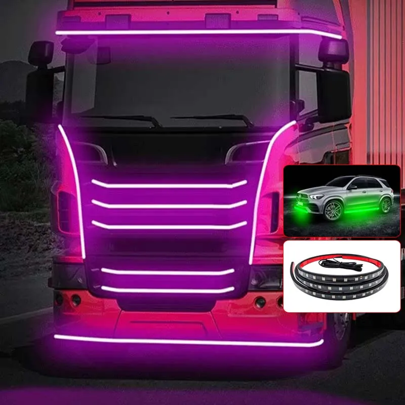 Bande LED Auto-Adhésive SMD12/24V Pour Voiture Ou Camion - Éclairage Intérieur, 30-300 LEDs