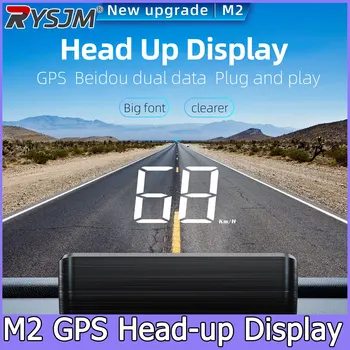    Proyector de Velocímetro para Auto con Velocidad en KMH/M2, GPS Universal HUD, Pantalla Head-Up, Cable USB, Sistema GPS y Beidou, Plug & Play 1