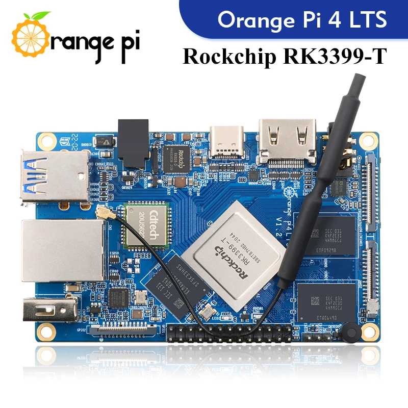 Orange Pi 4 LTS 3GB 5V4A   ġ   ǻ RK3399-T Wifi BT5.0    ȵ̵ Ubuntu Debian