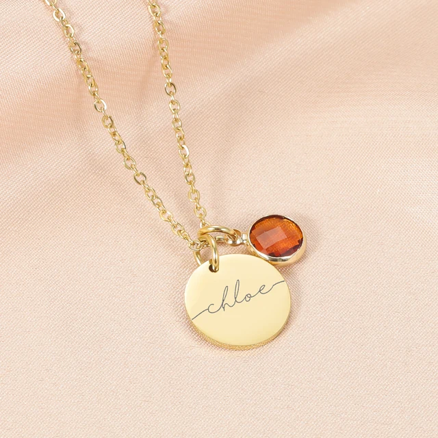 Collier de pierre de naissance personnalisé pour femmes, meilleurs bijoux de noël personnalisés pour mère, cadeau, nom personnalisé pour maman