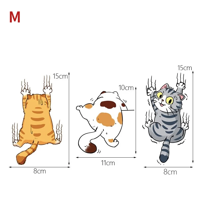 Car Sticker Funny Pet Cat Climbing Cats Animal Styling Stickers Car Body Decoration Creative Decals Car Auto Decor Accessories
