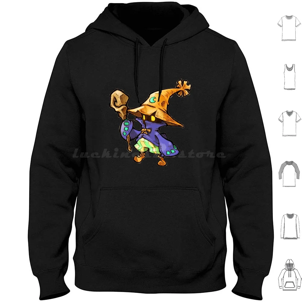 The Black Mage Vivi Felpe Con Cappuccio Manica Lunga Ornitier Vivi Final Fantasy Ffix Chocobo Ff9 Black Mage Fantasy Mage