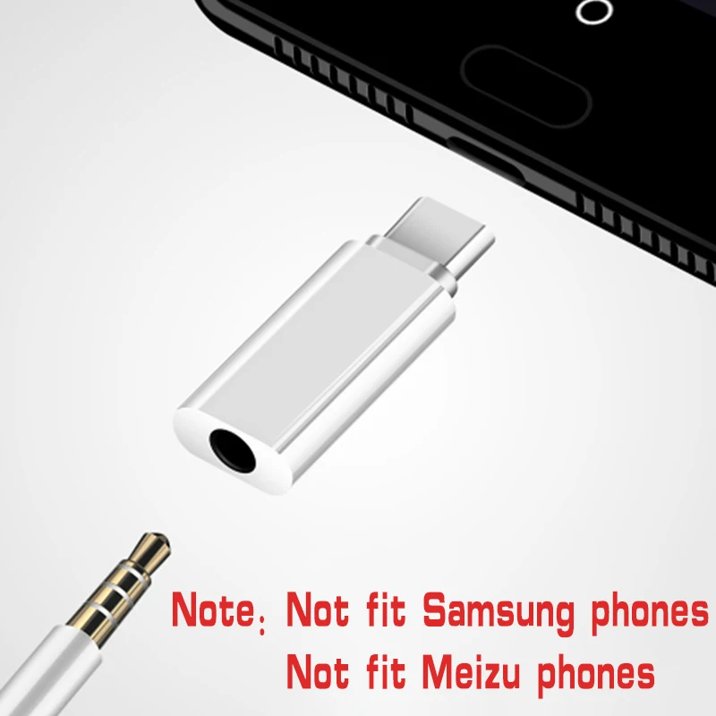 รูปสินค้า อะแดปเตอร์ USB-C เป็น 3.5 มม. แปลงหูฟัง ใช้ได้กับ Xiaomi Redmi Huawei Honor POCO