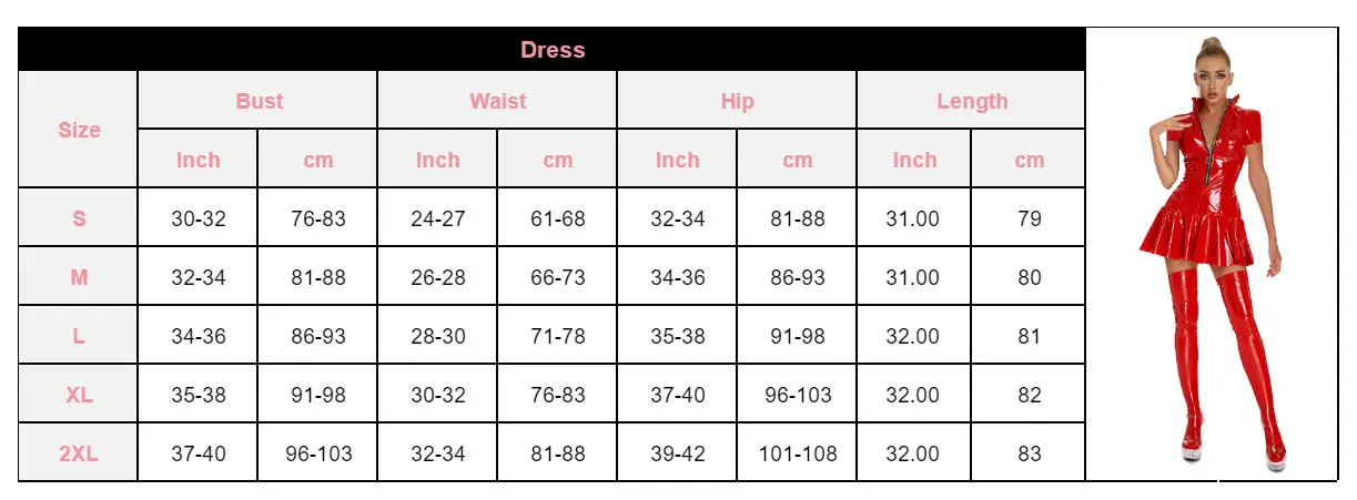 Dames wetlook bodycon jurk van kunstleer met rits_voghion.com