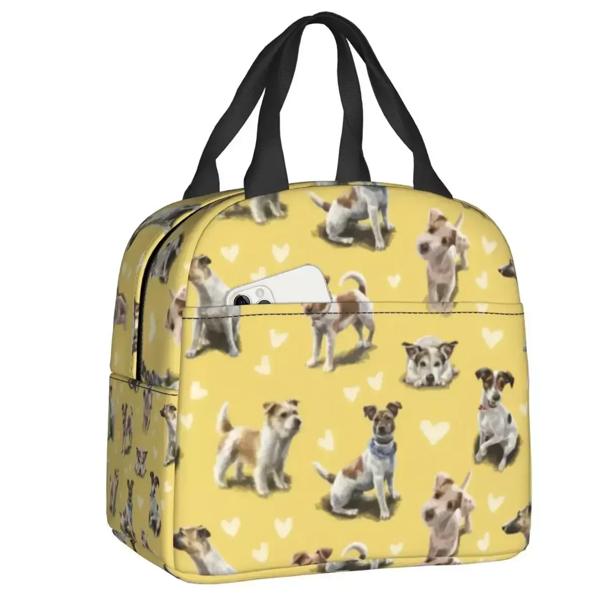 

The Jack Russell Terrier Lunch Box For Waterproof Dog Lover Thermal Cooler Food Insulated Lunch Bag Kids School Children