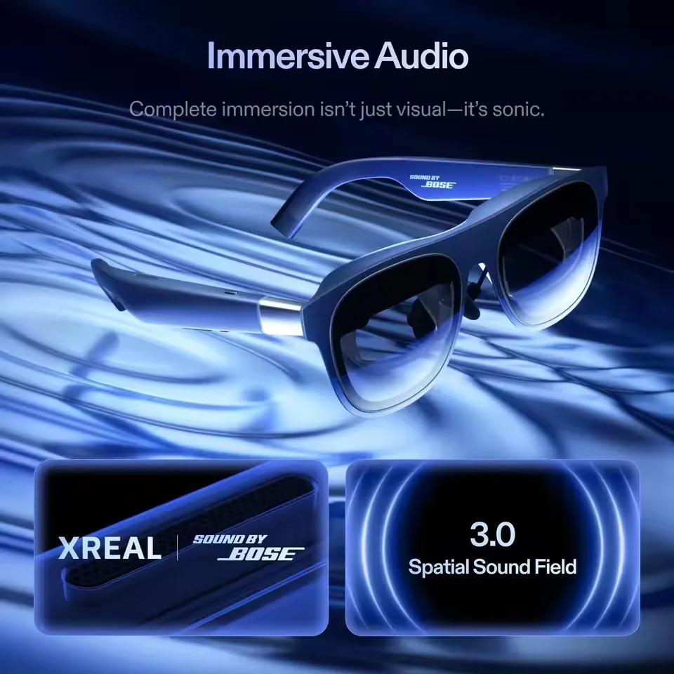 Occhiali AR XREAL 1S con Schermo Virtuale da 500" e Audio Bose 3D con 52 Altoparlanti ° FOV Native 3DoF Supporta tutti i dispositivi USB-C DP - immagine 6