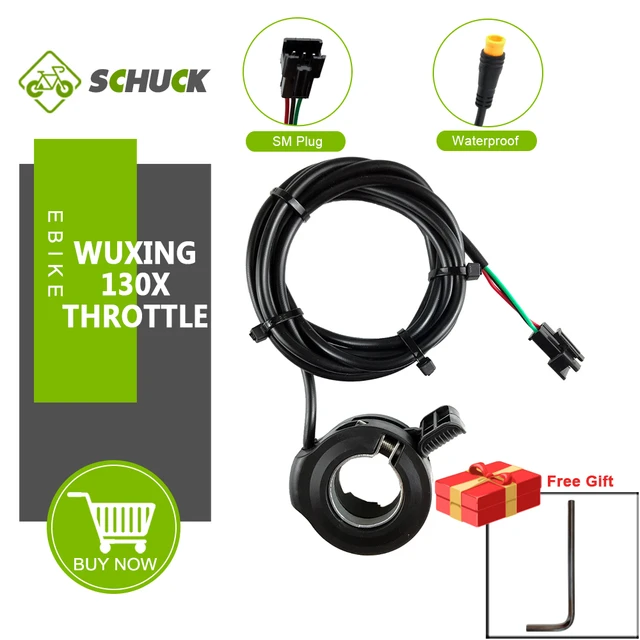 WUXING – accélérateur de pouce 108X pour vélo électrique, poignée  gauche/droite, accélérateur pour 24V 36V 48V 60V 72V - AliExpress