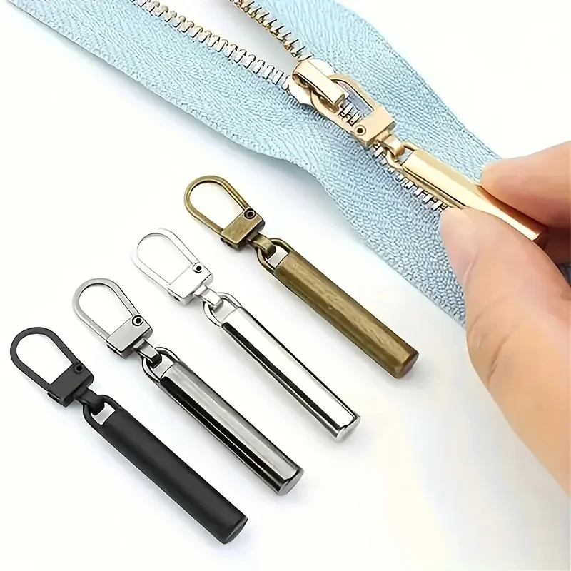 5pcs Detachable Metal Zipper Sliders-Perfect for DIY Bags, Shoes & Clothing Repair acess&oacute;rios para costura