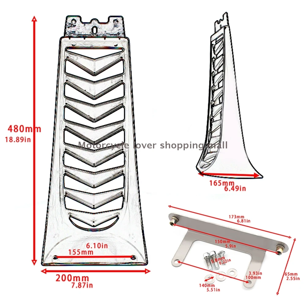 Cubierta de la parrilla del radiador inferior delantero, accesorio de Moto,  alerón de barbilla para Harley Softail Fat Bob FXBB 18-20, carenado de  radiador - AliExpress