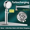 1PC Turbocharged Shower Head Handheld High Pressure Shower Head Enhanced Water Leakage and Anti Drop Household Shower Head 5