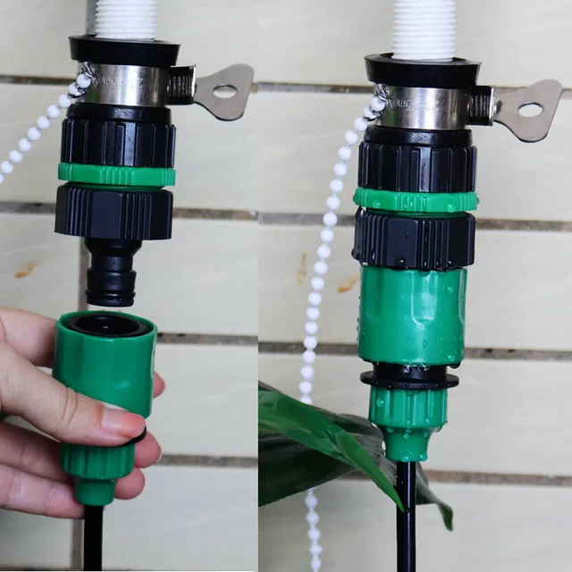 Víz Gyors Csatlakozó Kerti Tömlőcsatlakozások Csatlakoztató Szerszámcsövek Mellbimbó-Típusú Adapter 4/7 Mm Vagy 8/11 Az Öntözéshez - Image 5