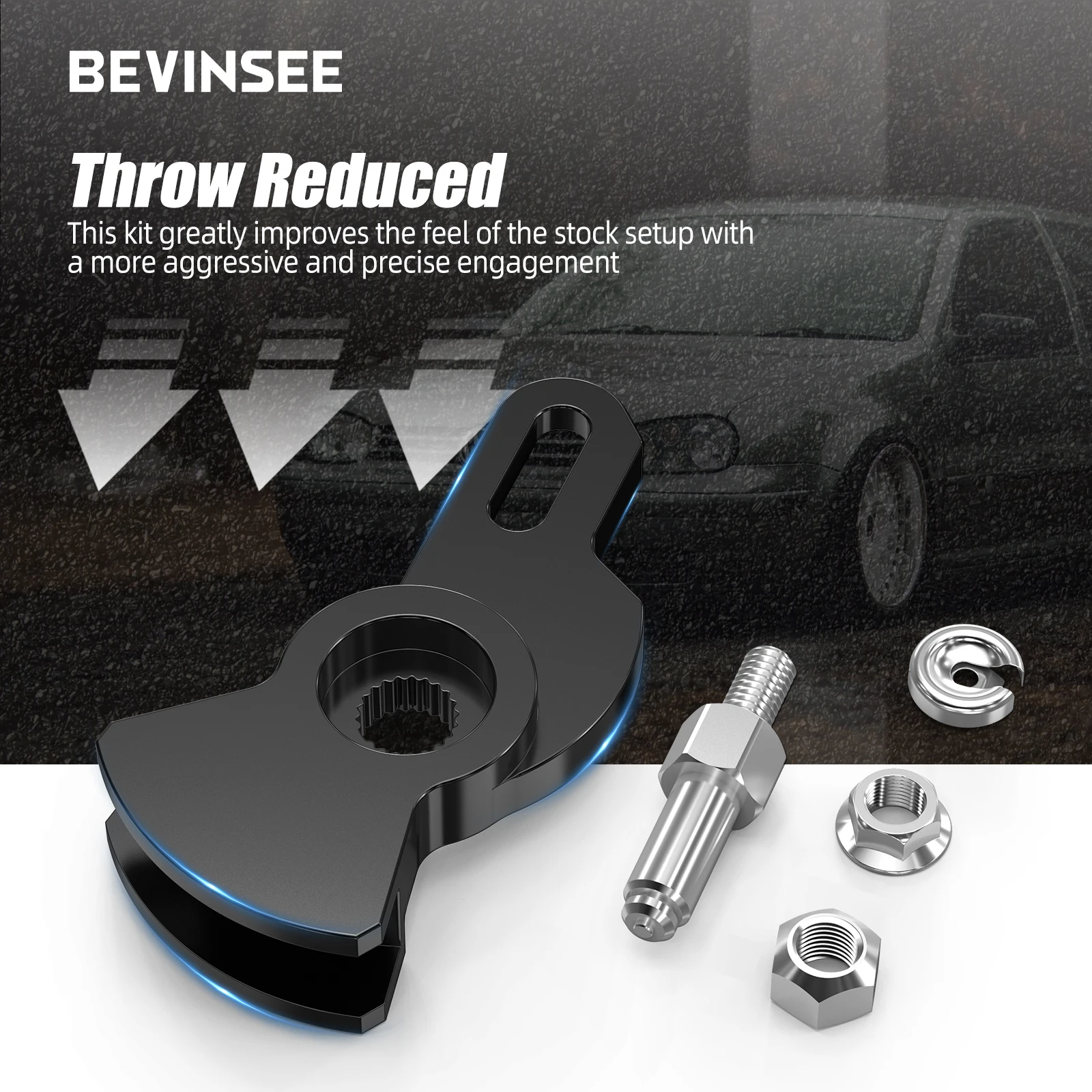 Gear Shifter Adjustable Short Shifter Arm 5-speed Manual Kit for VW Golf MK4 MK5 Jetta MK4 Audi A3 Audi TT MK1