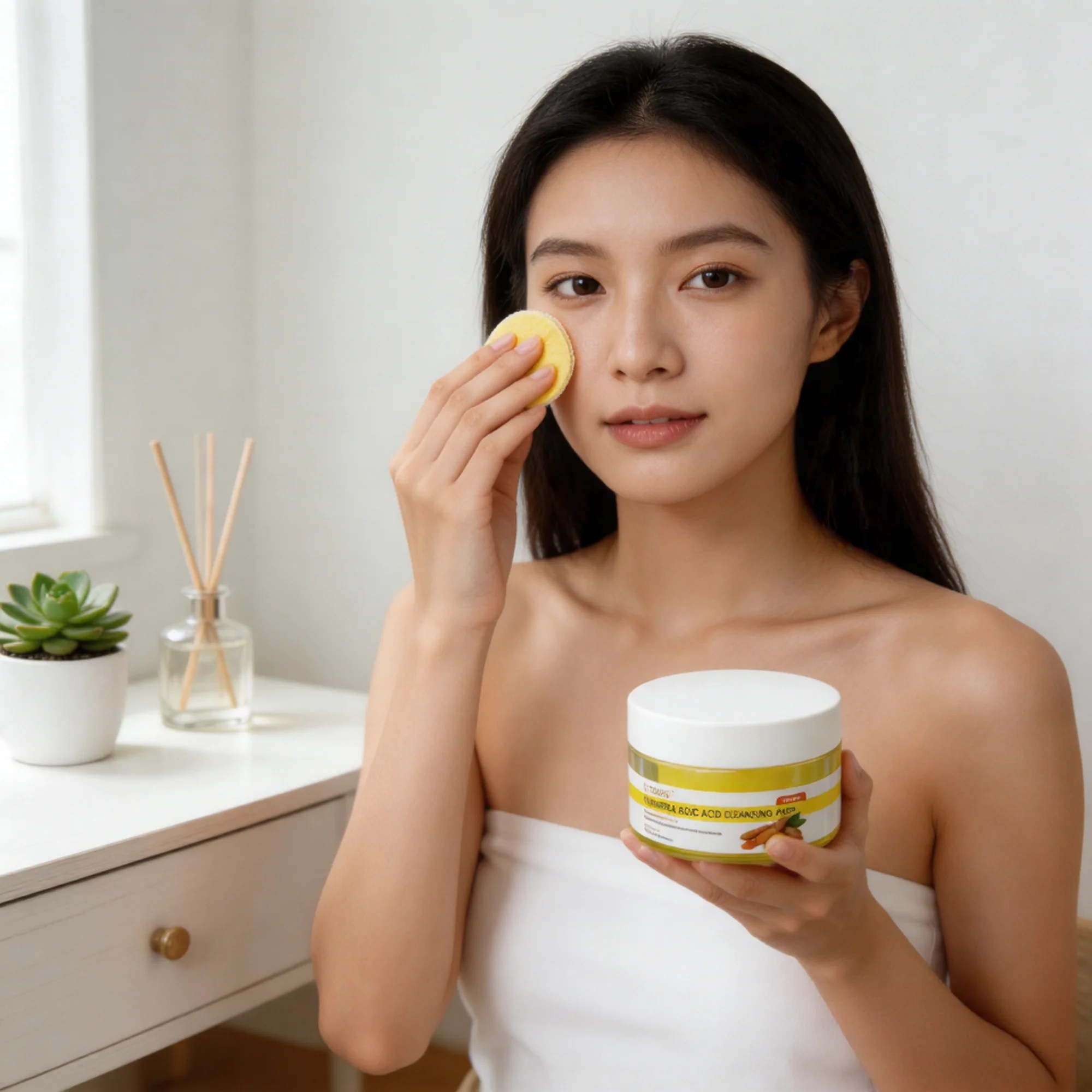 Turmeric & Kojic Acid Cleansing Pads For Dark Spots And Brightening_voghion.com